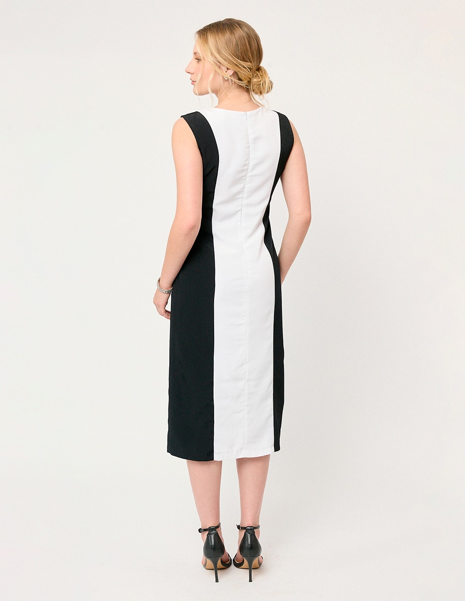 Vestido midi formal londres para mujer 6