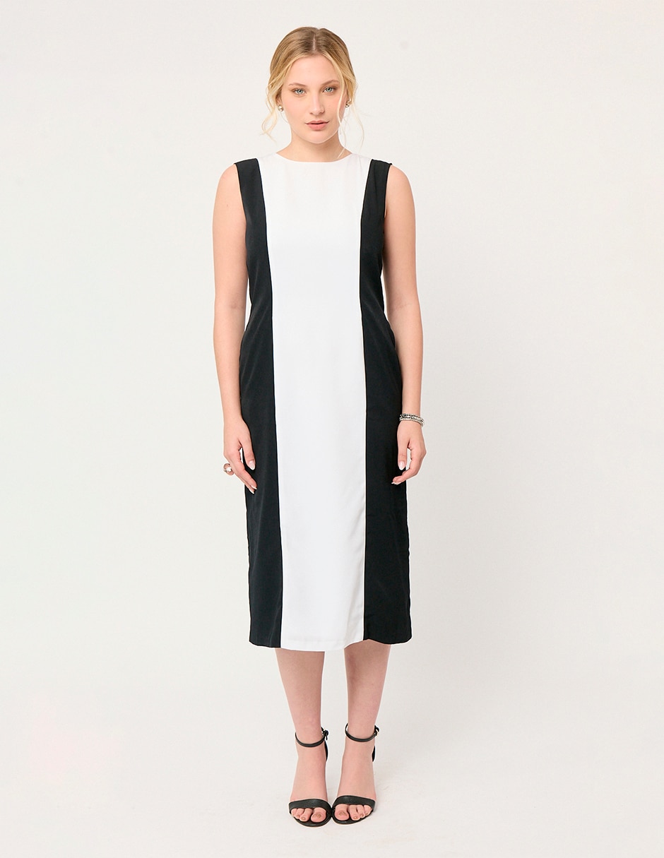Vestido midi formal londres para mujer Vestido midi formal londres para mujer