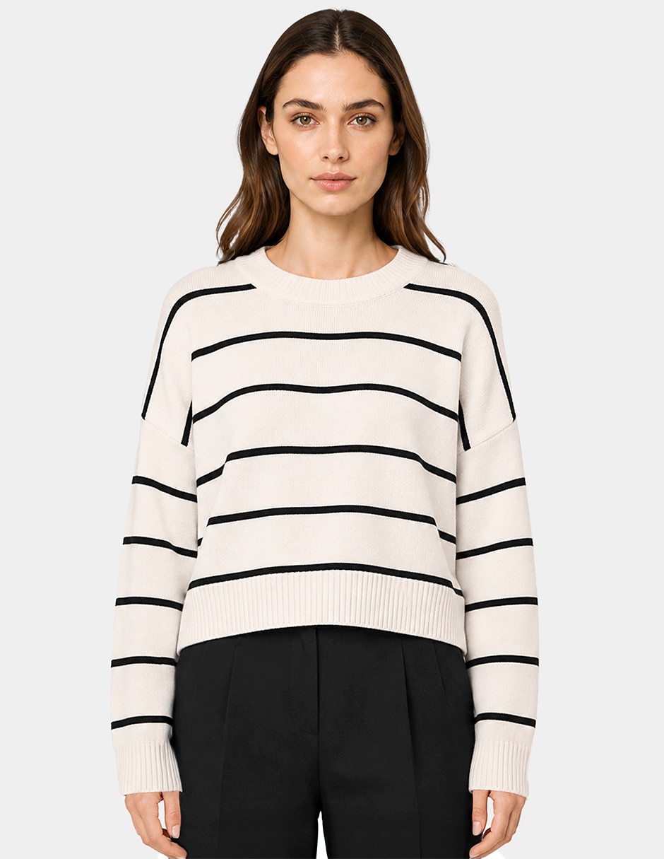 Suéter cuello redondo para mujer Suéter cuello redondo para mujer