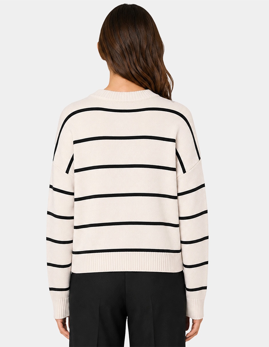 Suéter cuello redondo para mujer 5