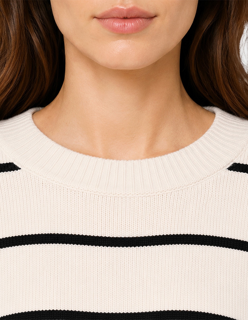Suéter cuello redondo para mujer 3