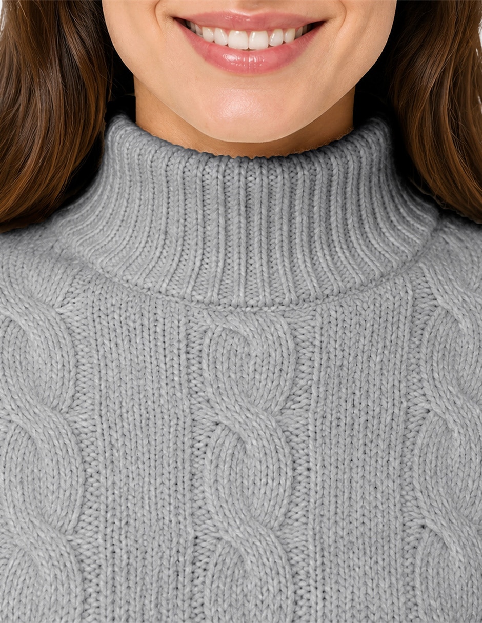 Suéter cuello redondo para mujer 3