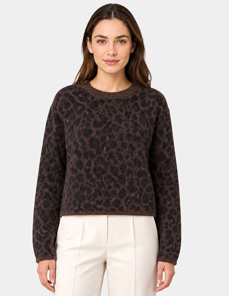 Suéter cuello redondo para mujer Suéter cuello redondo para mujer