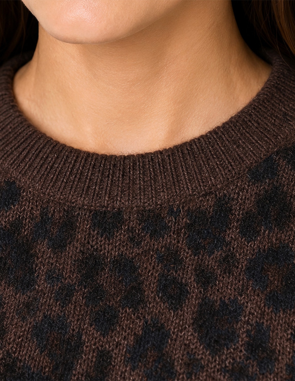 Suéter cuello redondo para mujer 3