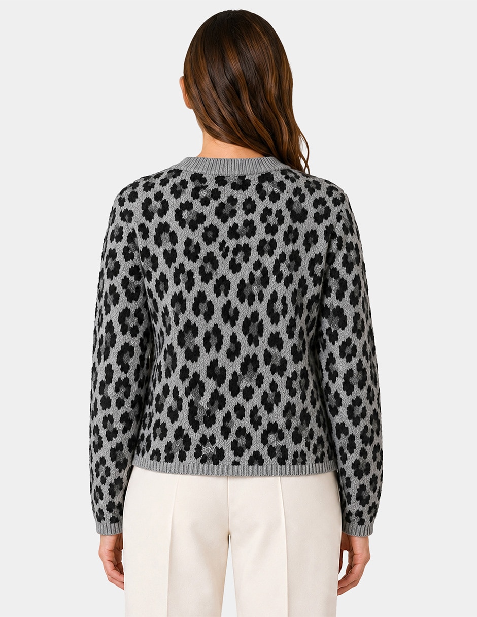 Suéter cuello redondo para mujer 5