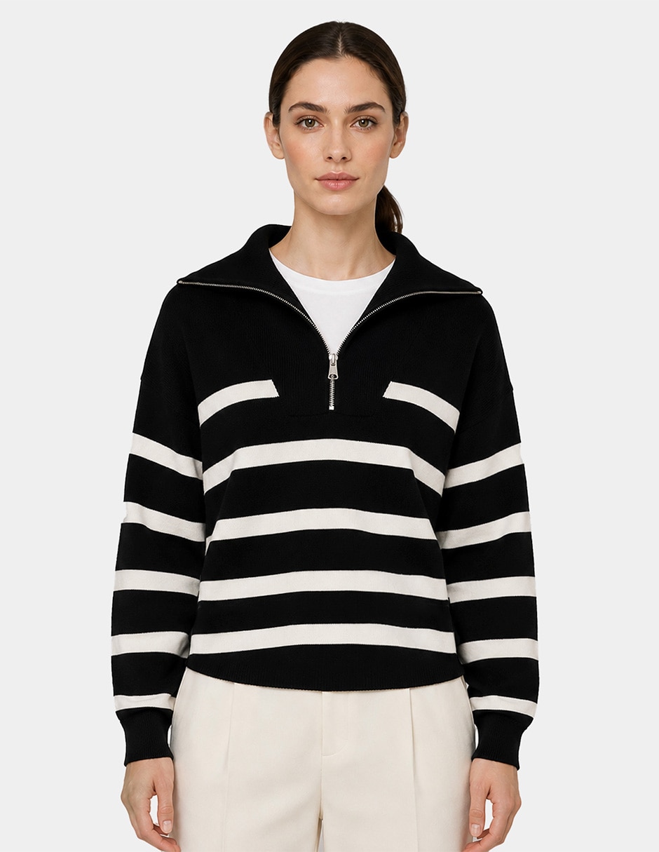 Suéter cuello abierto para mujer 1