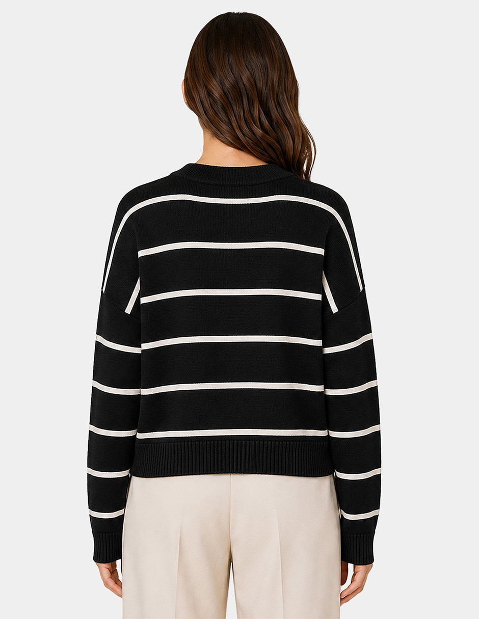 Suéter cuello redondo para mujer 5