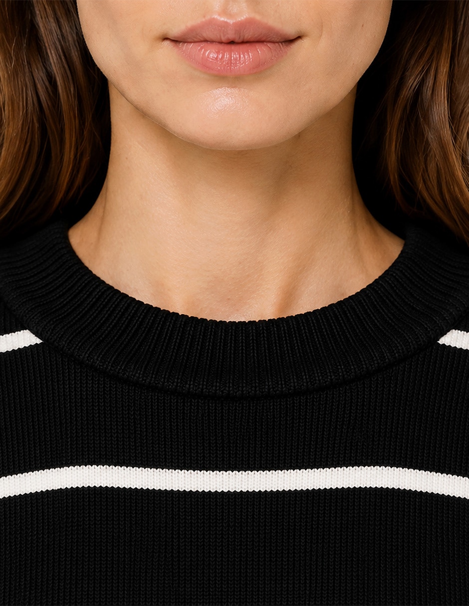 Suéter cuello redondo para mujer 3