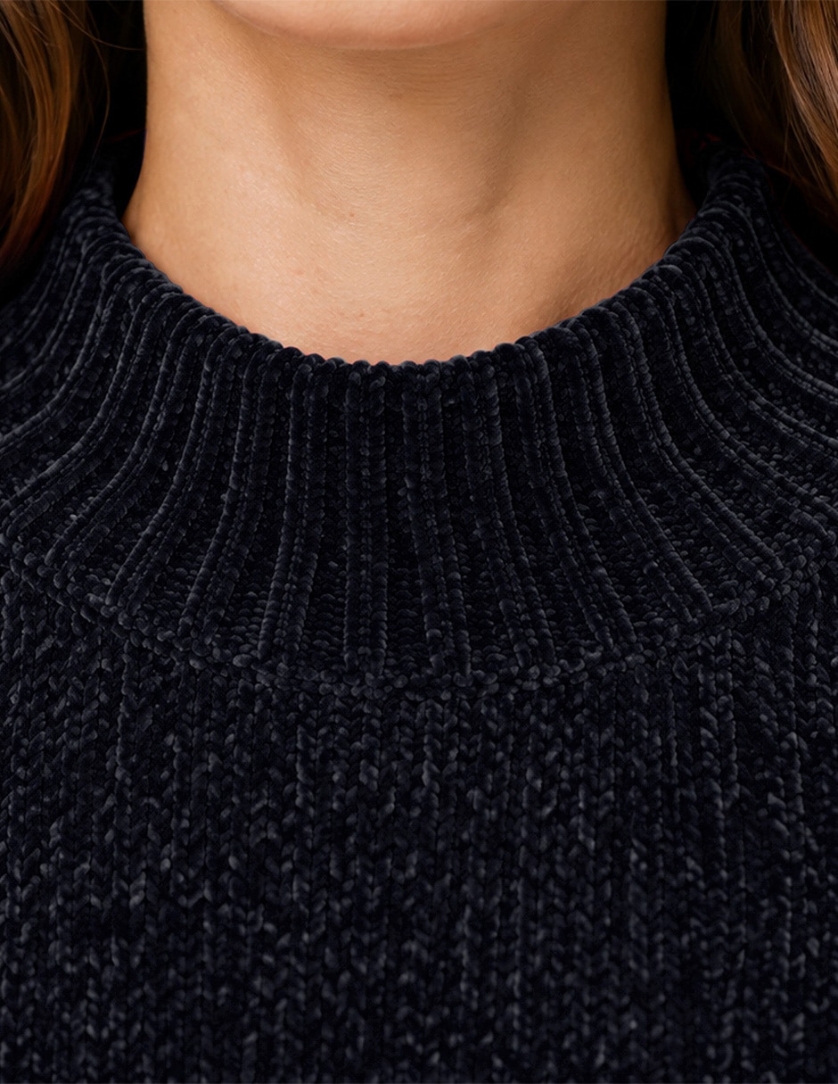 Suéter cuello redondo para mujer