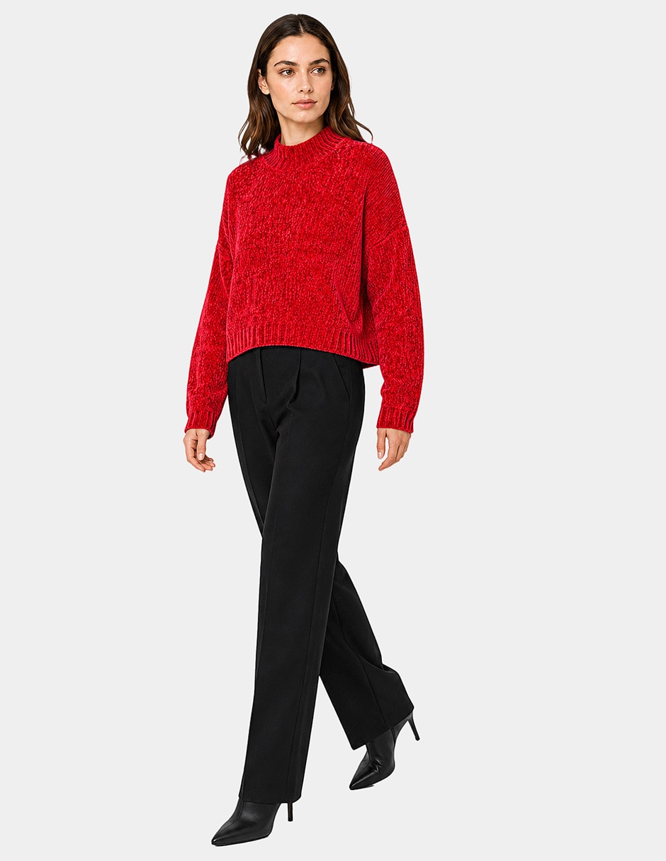 Suéter cuello redondo para mujer 4