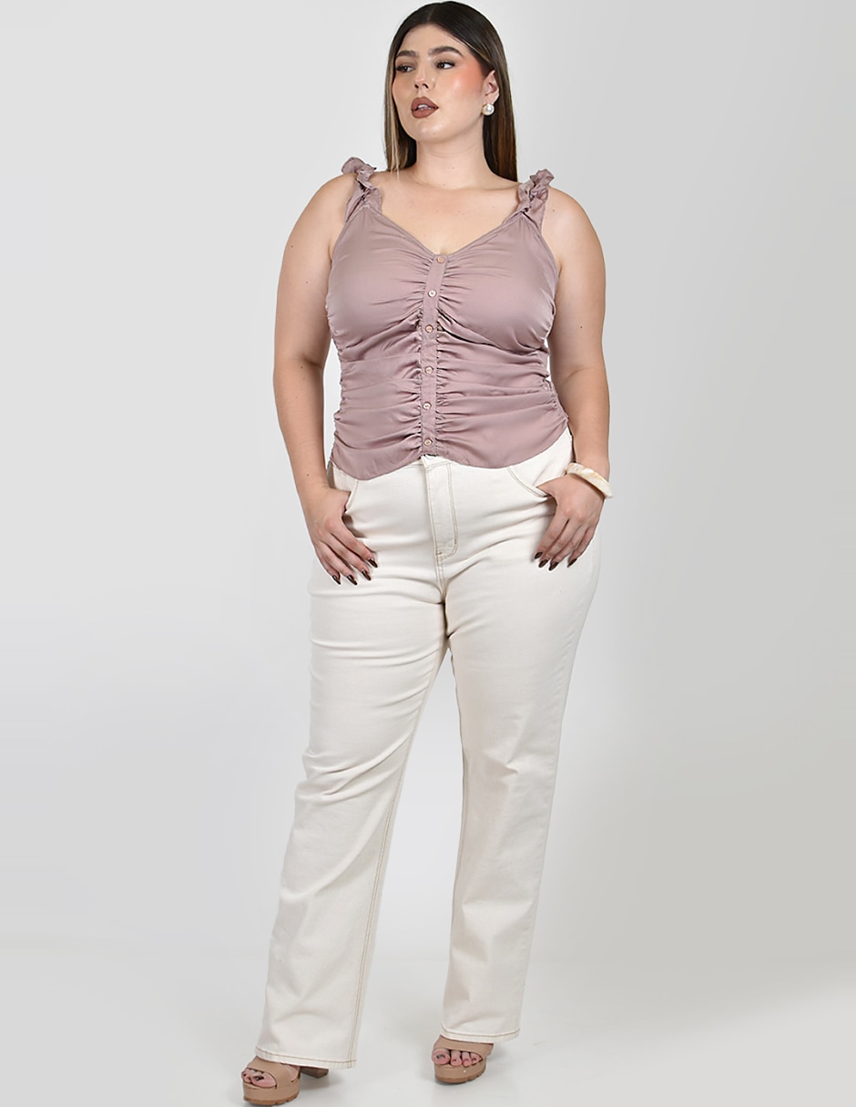 Blusa No aplica manga Sin Manga para mujer 2