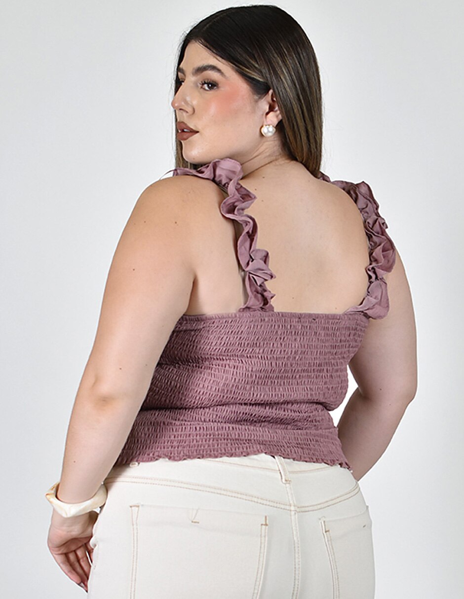 Blusa No aplica manga Sin Manga para mujer 3