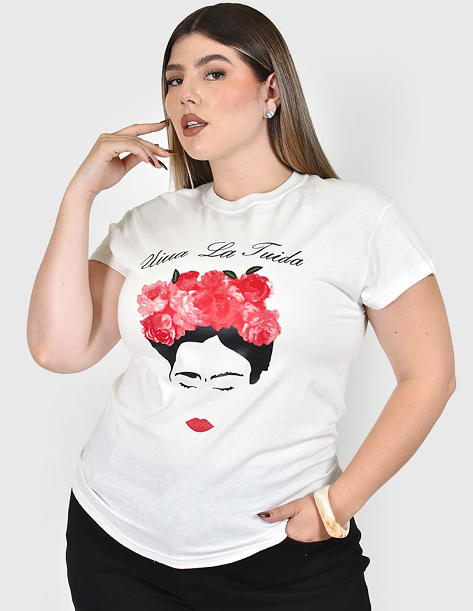 Playera manga No aplica cuello Redondo para mujer Playera manga No aplica cuello Redondo para mujer