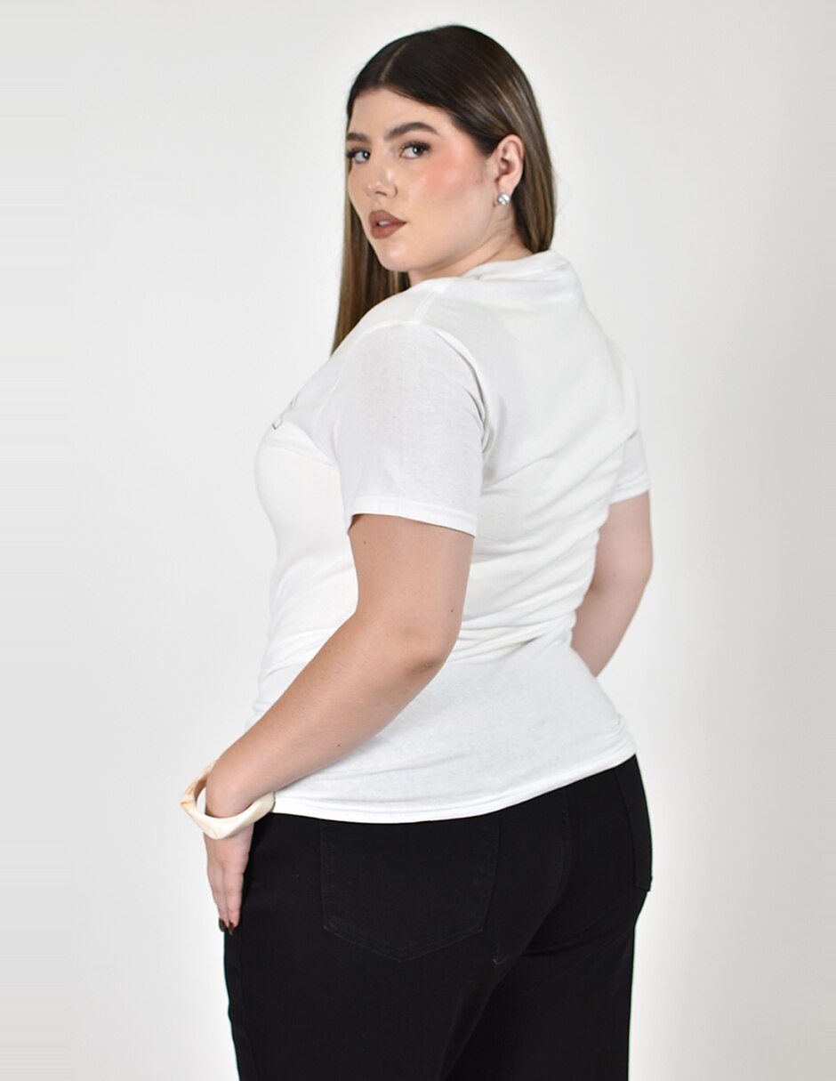Playera manga No aplica cuello Redondo para mujer 3