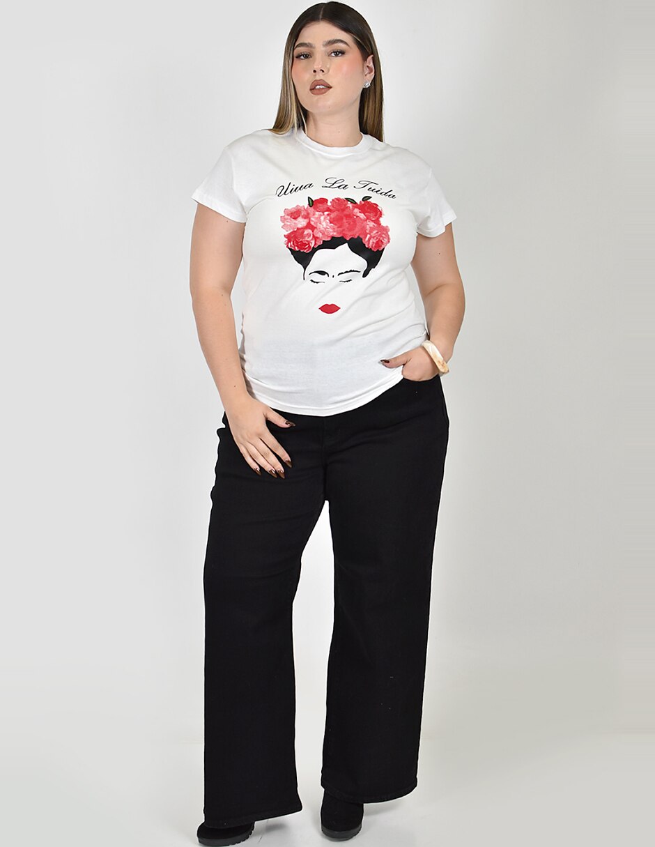 Playera manga No aplica cuello Redondo para mujer 4