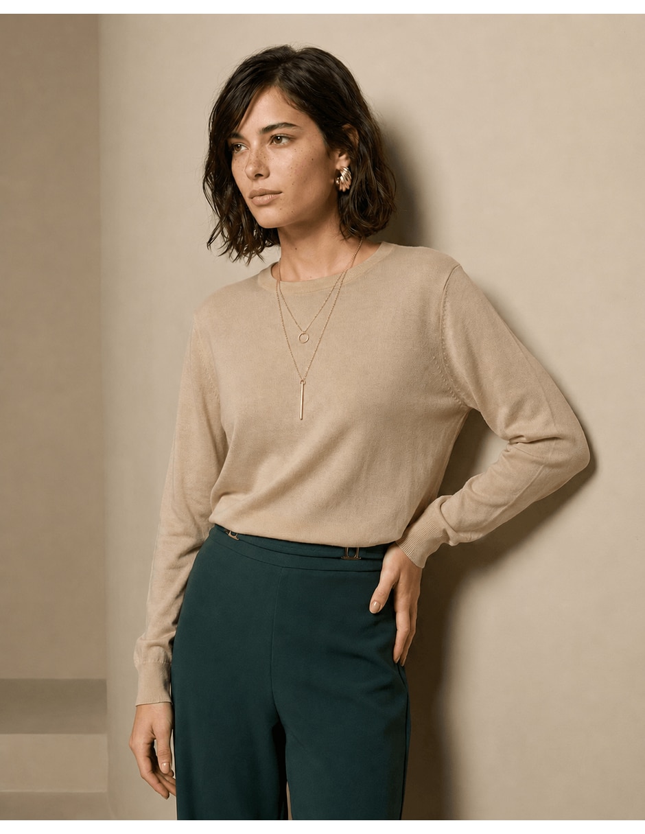 Suéter cuello Redondo para mujer