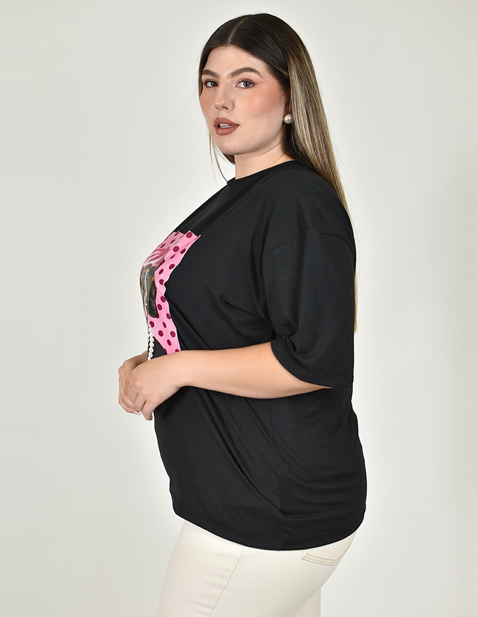 Playera manga No aplica cuello Redondo para mujer 2