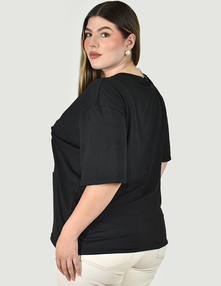 Playera manga No aplica cuello Redondo para mujer 3