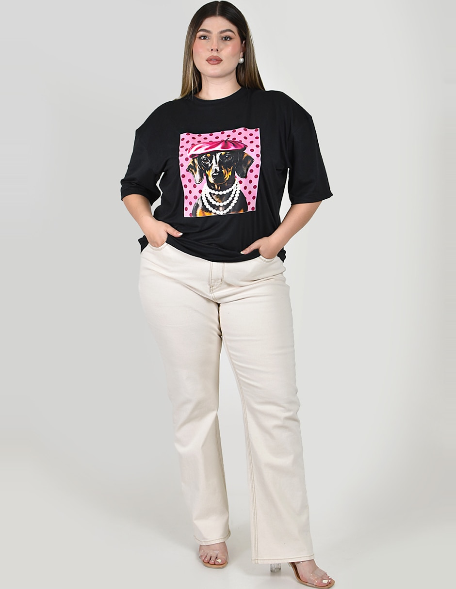 Playera manga No aplica cuello Redondo para mujer 5