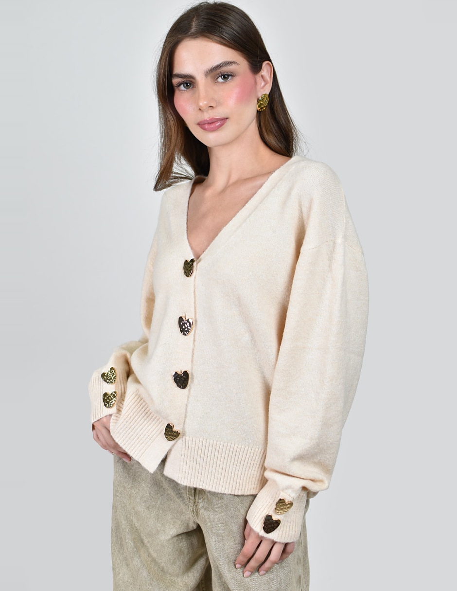 Suéter cuello v para mujer 4