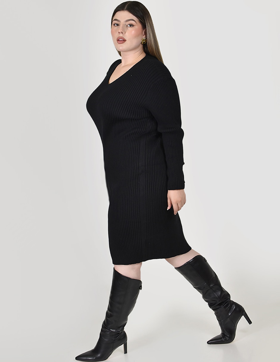 Vestido a la rodilla casual para mujer 2