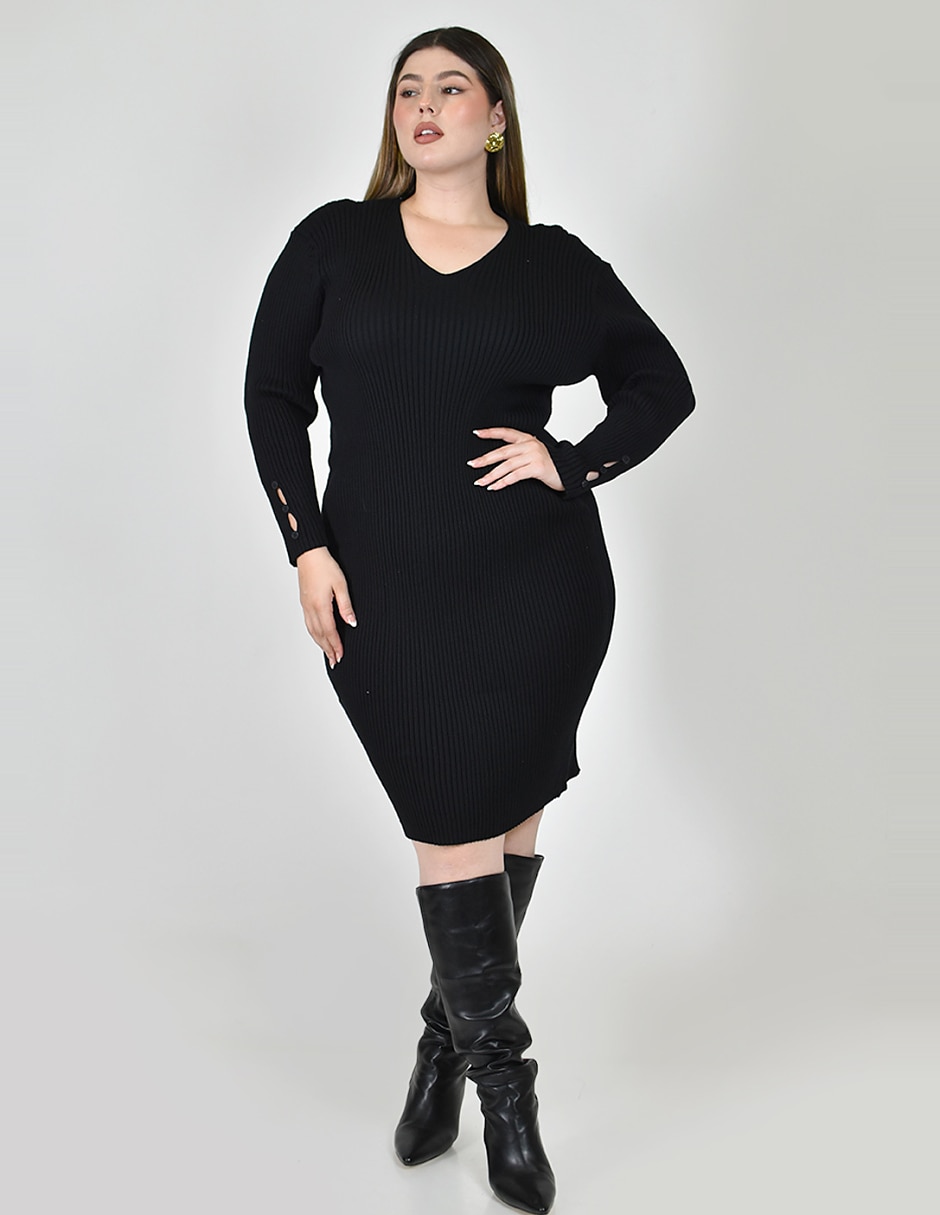 Vestido a la rodilla casual para mujer 5