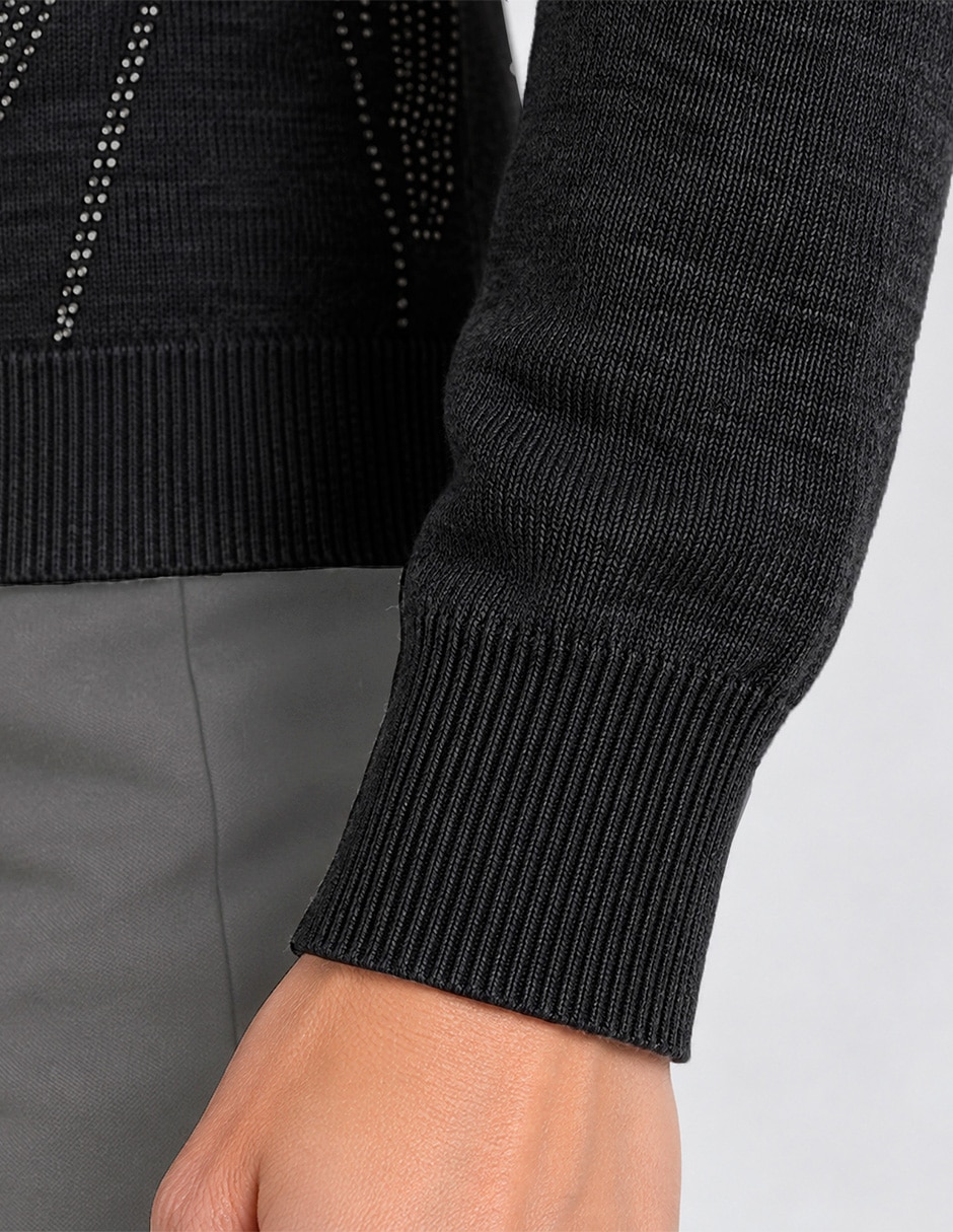 Suéter cuello redondo para mujer 5