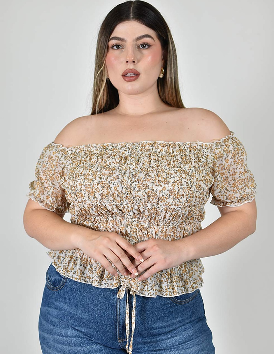 Blusa manga corta para mujer 4