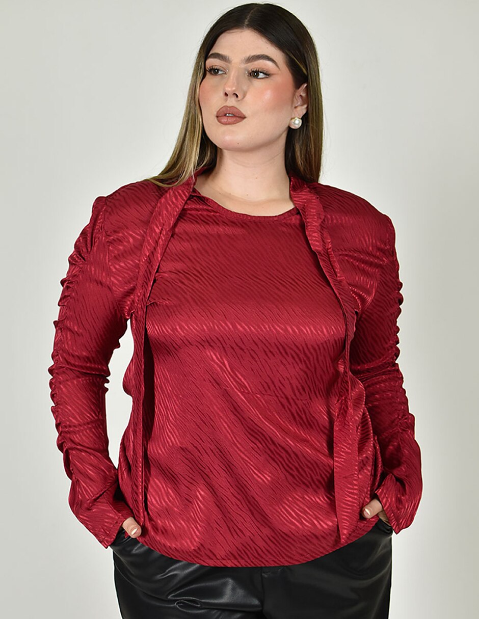 Blusa manga larga para mujer 5