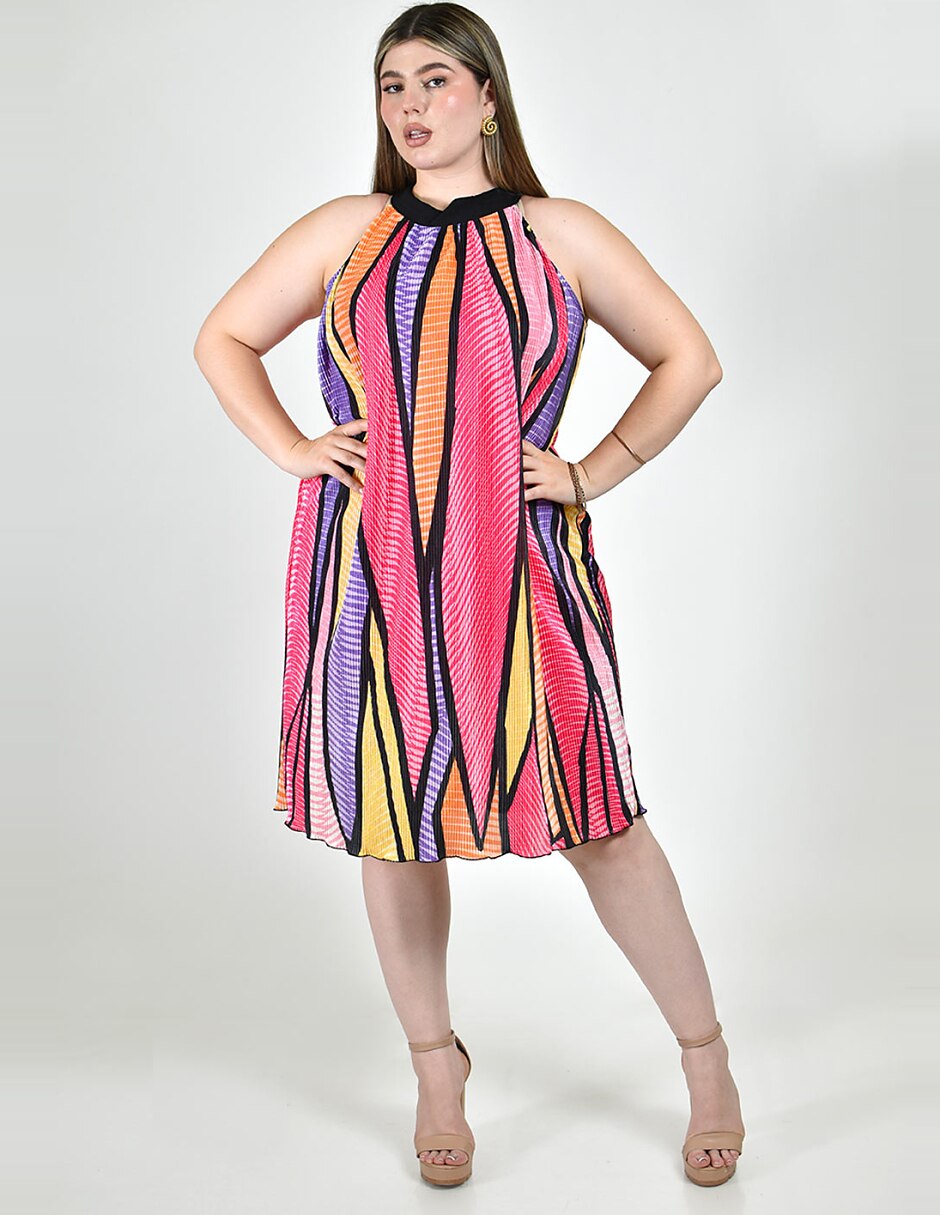 Vestido a la rodilla casual para mujer 4