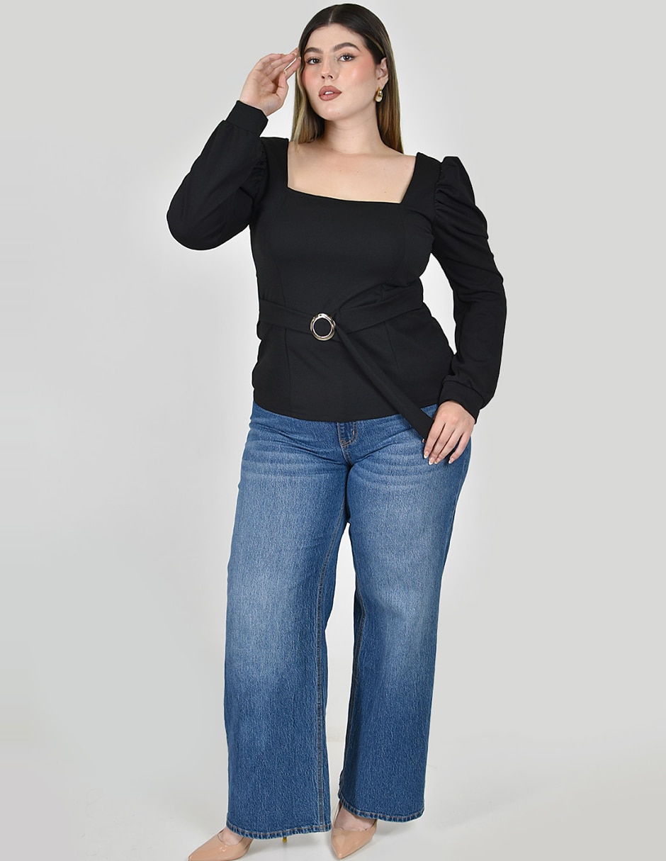 Blusa manga larga para mujer 5