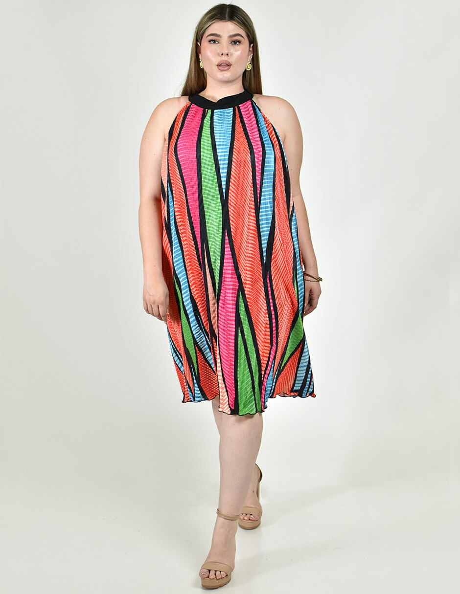 Vestido a la rodilla casual para mujer 6