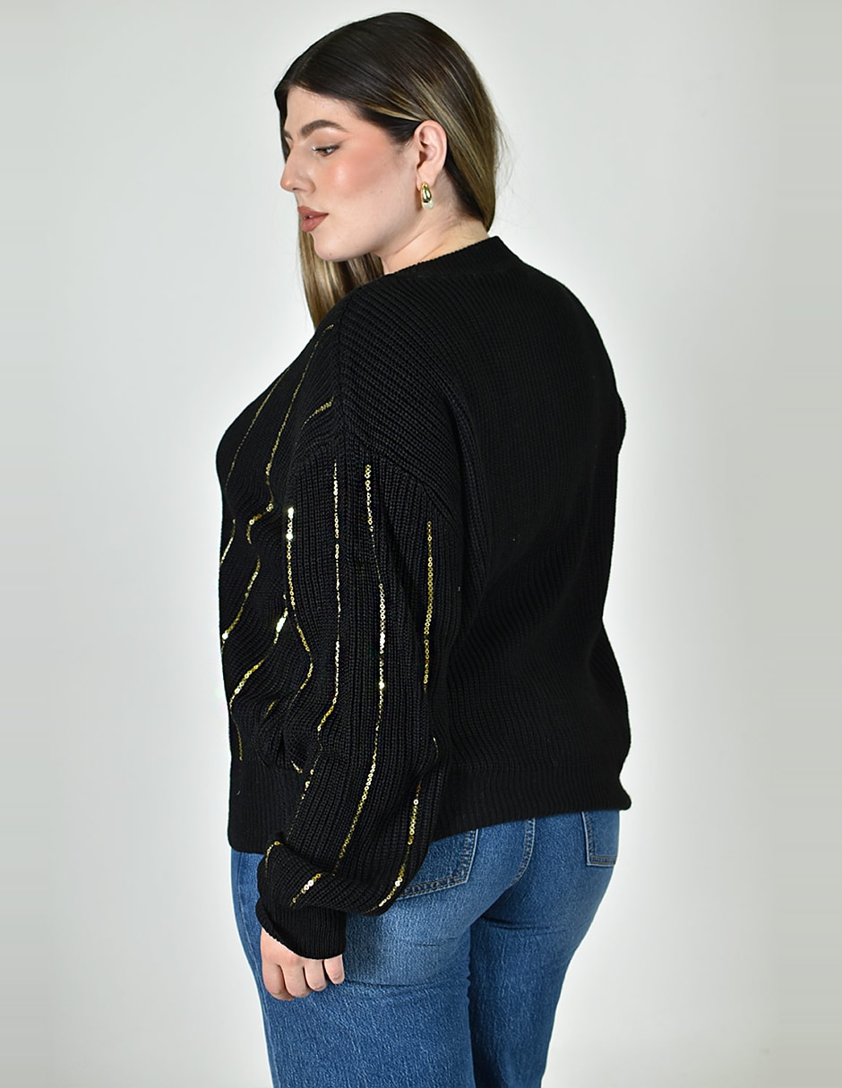 Suéter cuello redondo para mujer 3