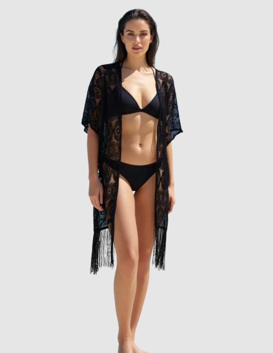 Salida de playa vestido twist side con sin aplicación para mujer